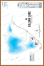FKRBC76 Lillian Lake - Wall Map - Backroad Maps