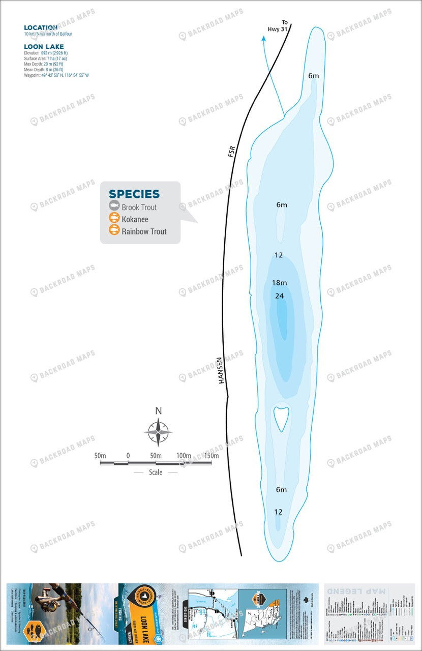 FKRBC77 Loon Lake - Balfour/Ainsworth - Backroad Maps