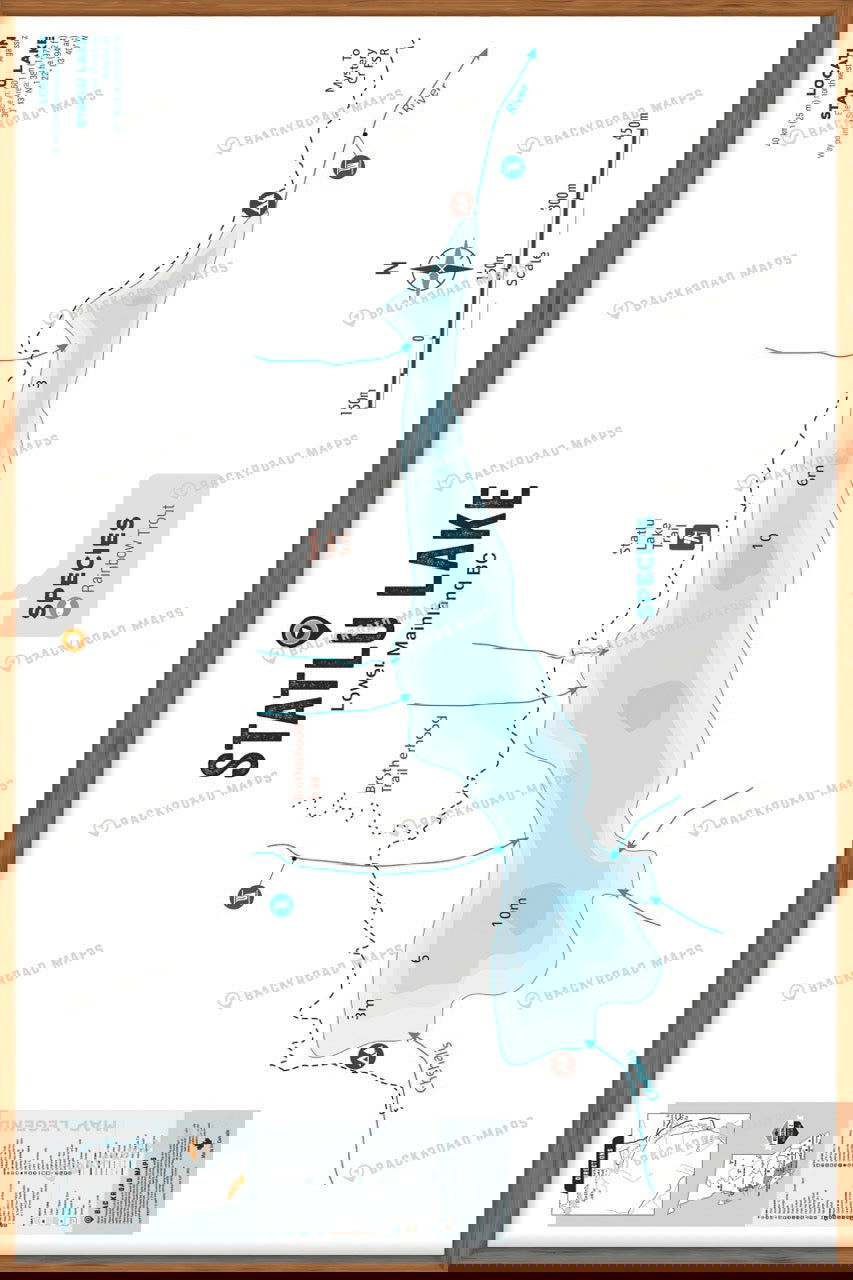 FLMBC102 Statlu Lake - Wall Map - Backroad Maps