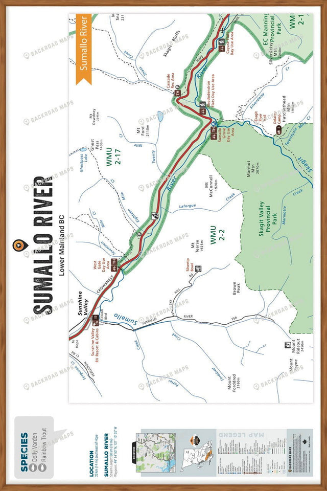 FLMBC106 Sumallo River - Wall Map - Backroad Maps