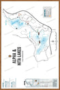 FLMBC24 Alpha & Nita Lakes - Wall Map - Backroad Maps