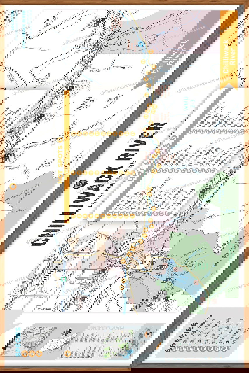 FLMBC39 Chilliwack River - Wall Map - Backroad Maps