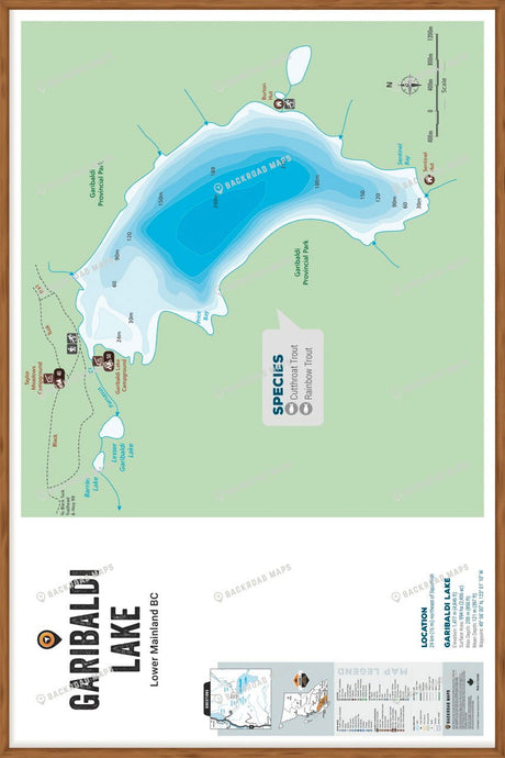 FLMBC53 Garibaldi Lake - Wall Map - Backroad Maps