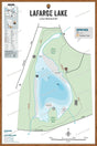 FLMBC69 Lafarge Lake - Wall Map - Backroad Maps