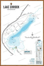 FLMBC70 Lake Errock (Squakum Lake) - Wall Map - Backroad Maps