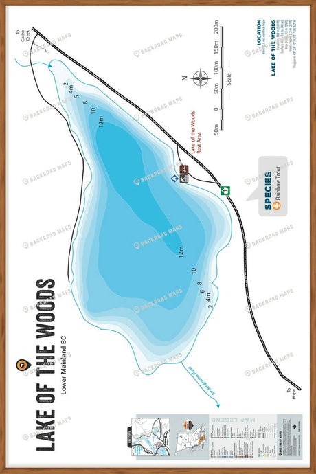 FLMBC71 Lake of the Woods (Schkam) - Wall Map - Backroad Maps