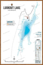 FLMBC76 Lookout Lake - Wall Map - Backroad Maps