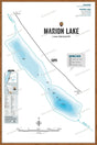 FLMBC79 Marion Lake - Wall Map - Backroad Maps