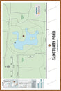 FLMBC94 Sanctuary Pond - Wall Map - Backroad Maps