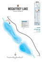 FTOBC129 McCaffrey Lake - Wall Map - Backroad Maps