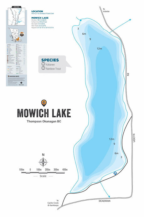FTOBC136 Mowich Lake - Wall Map - Backroad Maps