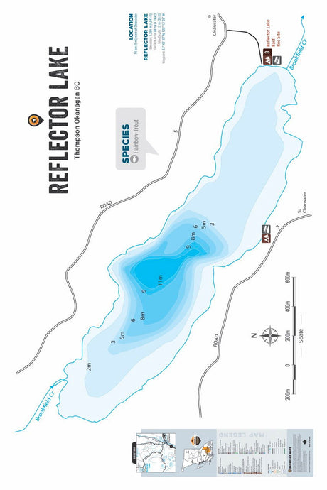 FTOBC169 Ripley Lake - Wall Map - Backroad Maps