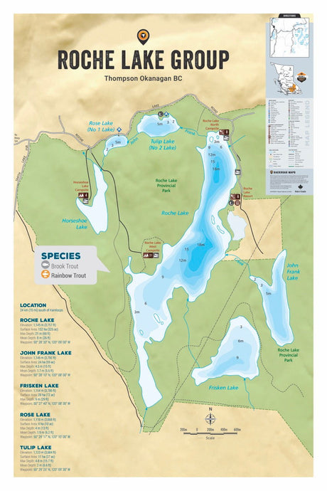 FTOBC171 Roche Group - Wall Map - Backroad Maps