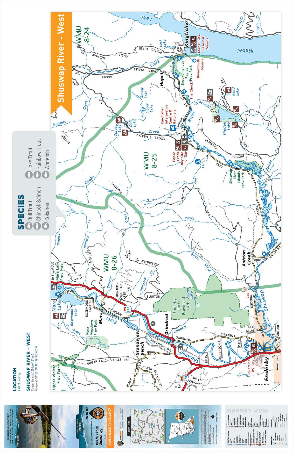 FTOBC182 Shuswap River (East) - Backroad Maps