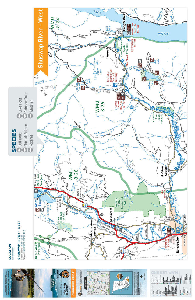 FTOBC182 Shuswap River (East) - Backroad Maps