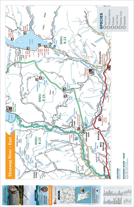 FTOBC183 Shuswap River (West) - Backroad Maps