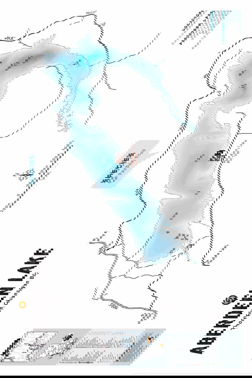 FTOBC22 Aberdeen Lake - Wall Map - Backroad Maps