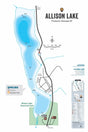 FTOBC25 Allison Lake - Wall Map - Backroad Maps