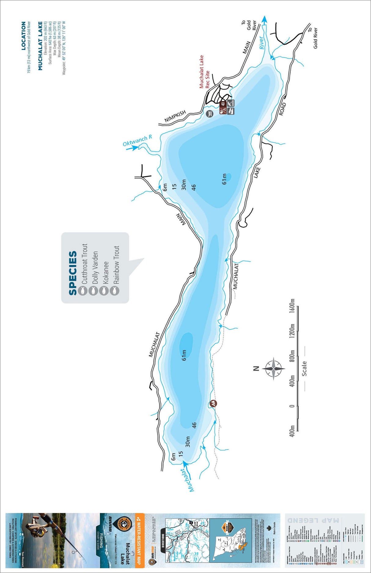 FVIBC106 Muchalat Lake - Fishing Chart