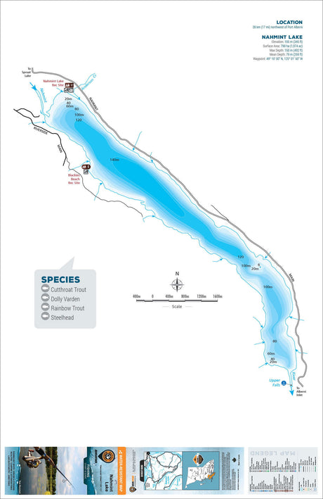 FVIBC107 Nahmint Lake - Fishing Chart