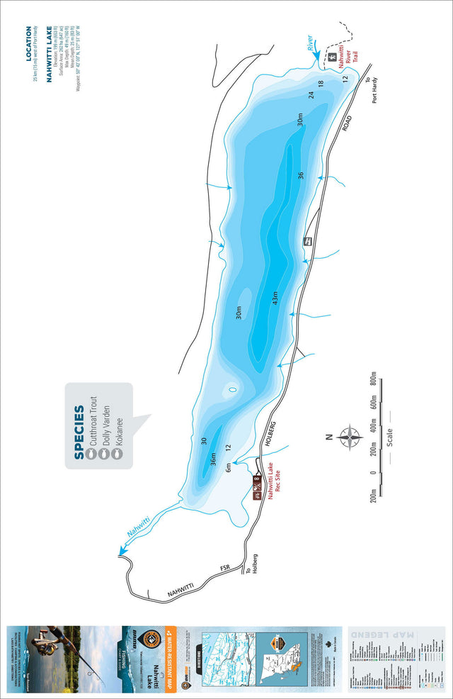 FVIBC108 Nahwitti Lake - Fishing Chart