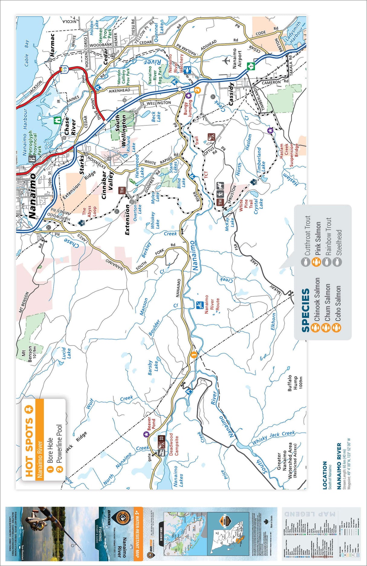 FVIBC111 Nanaimo River - Fishing Chart