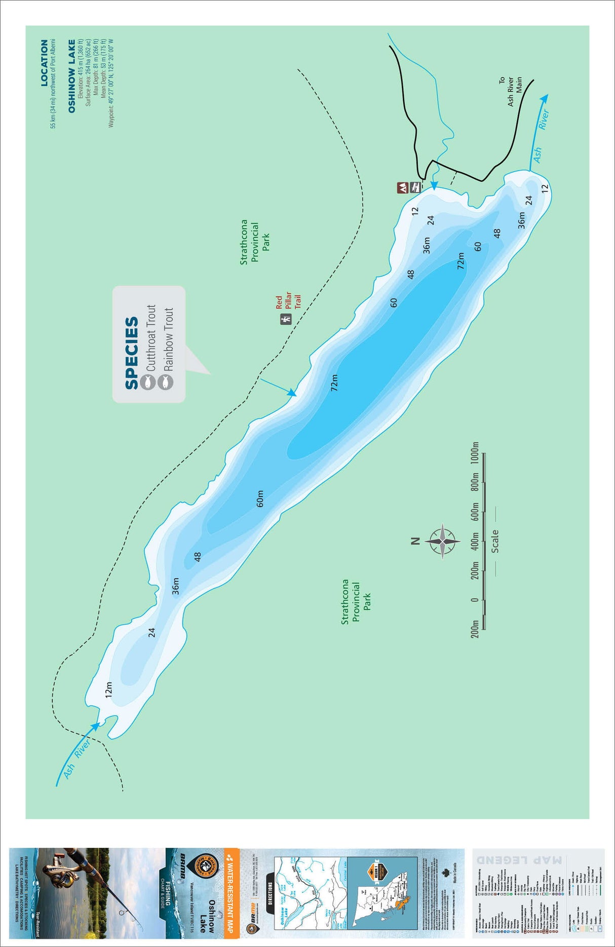 FVIBC116 Oshinow Lake - Fishing Chart