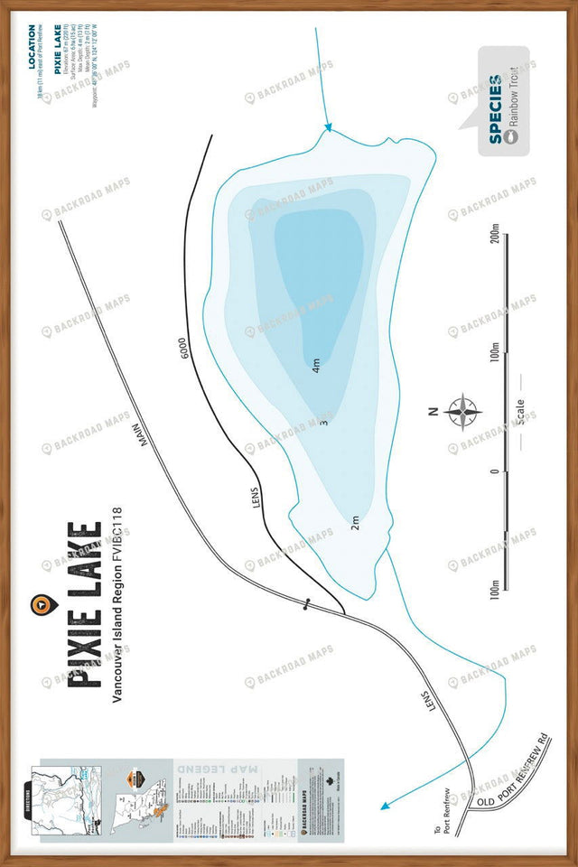 FVIBC118 Port Hardy - Wall Map - Backroad Maps