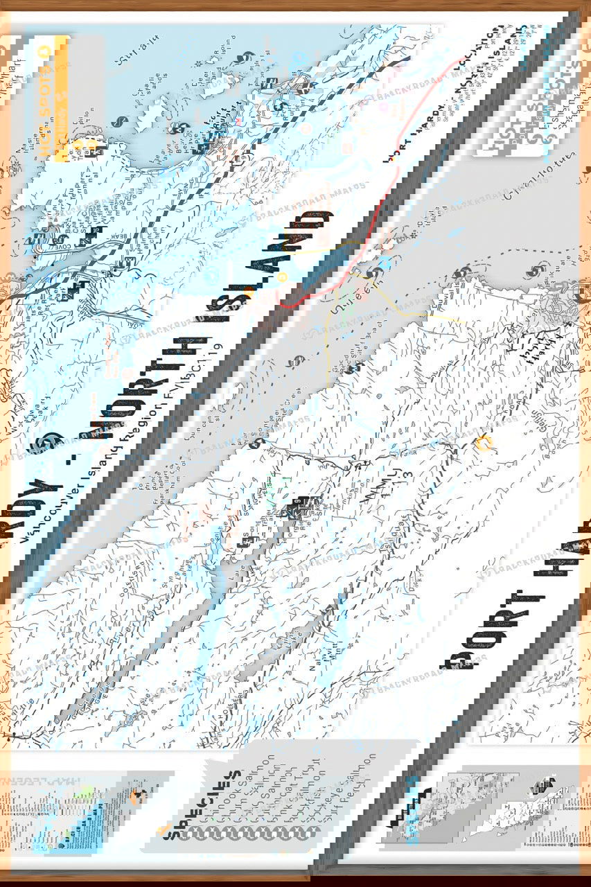 FVIBC119 Pixie Lake - Wall Map - Backroad Maps