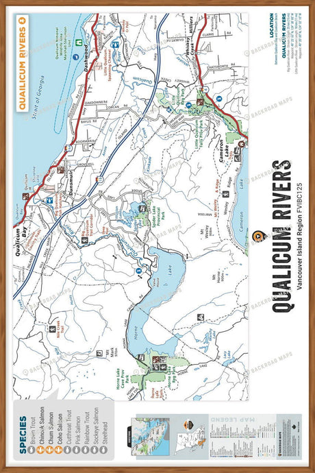 FVIBC125 Quatse River - Wall Map - Backroad Maps