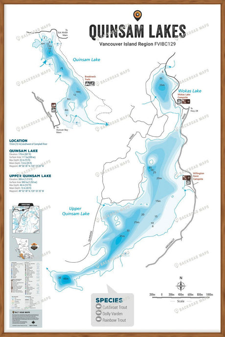 FVIBC128 - Wall Map - Backroad Maps