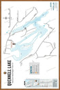 FVIBC130 Quennell Lake - Wall Map - Backroad Maps