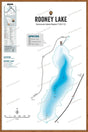 FVIBC132 Rooney Lake - Wall Map - Backroad Maps