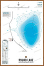 FVIBC134 Round Lake - Wall Map - Backroad Maps