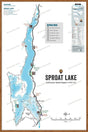 FVIBC145 Sproat Lake - Wall Map - Backroad Maps