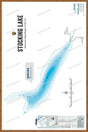 FVIBC148 Stocking Lake - Wall Map - Backroad Maps