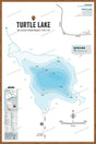 FVIBC154 Turtle Lake - Wall Map - Backroad Maps