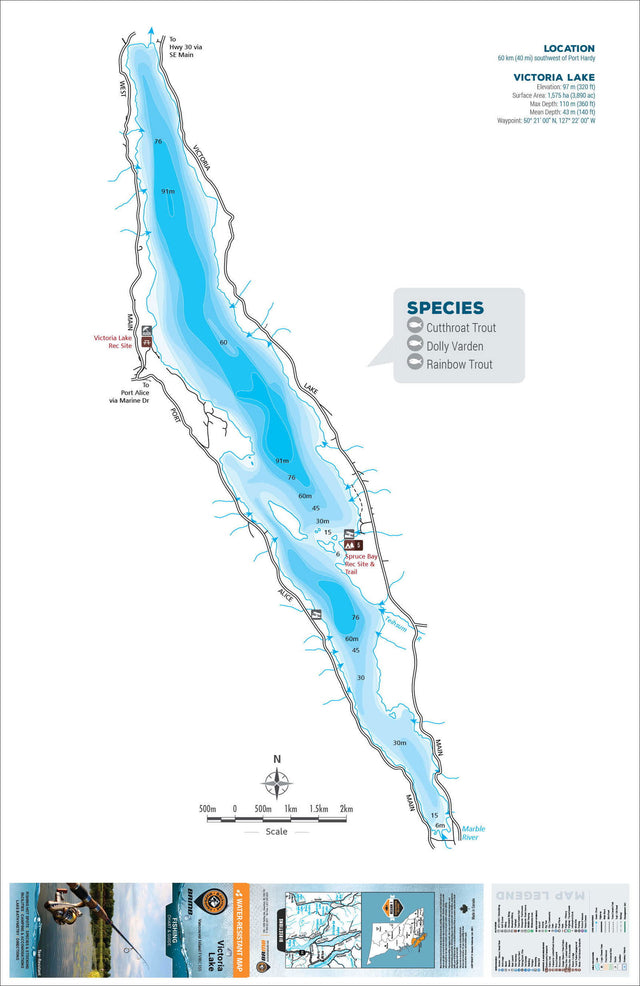 FVIBC155 Victoria Lake - Backroad Maps