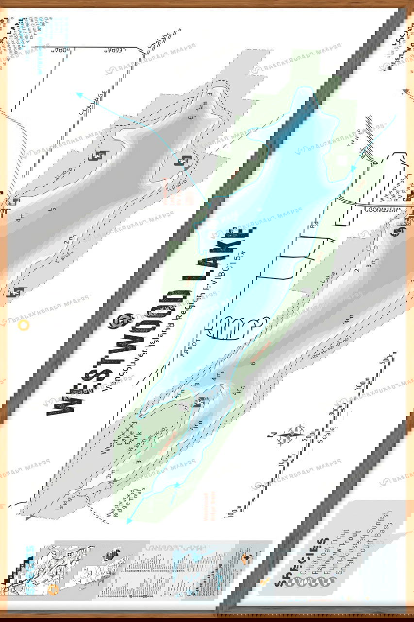 FVIBC157 Westwood Lake - Wall Map - Backroad Maps