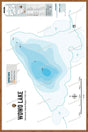 FVIBC160 Wowo Lake - Wall Map - Backroad Maps