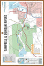FVIBC37 Campbell & Quinsam Rivers - Wall Map - Backroad Maps