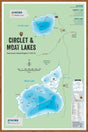 FVIBC40 Circlet & Moat Lakes - Wall Map - Backroad Maps