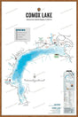 FVIBC43 Comox Lake - Wall Map - Backroad Maps
