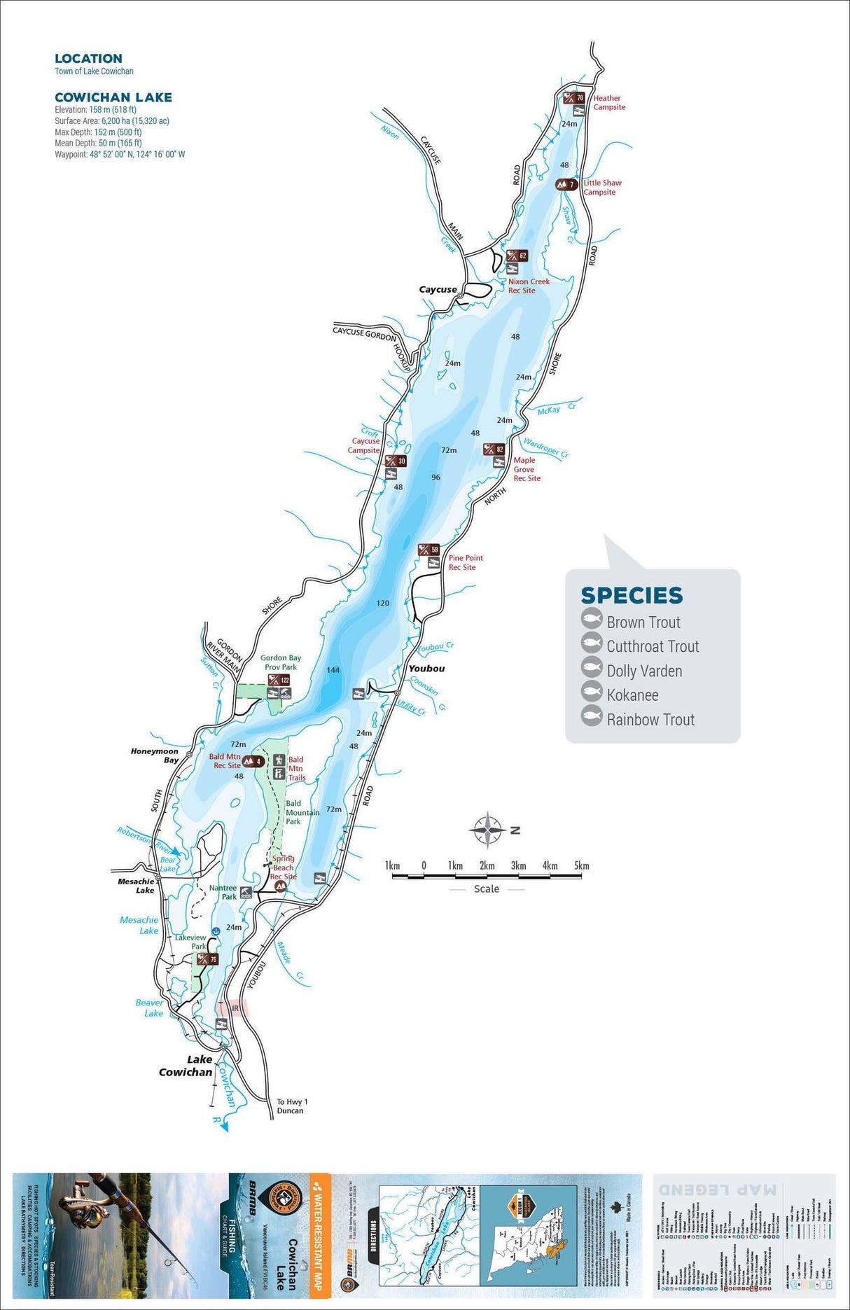 FVIBC46 Cowichan Lake - Backroad Maps