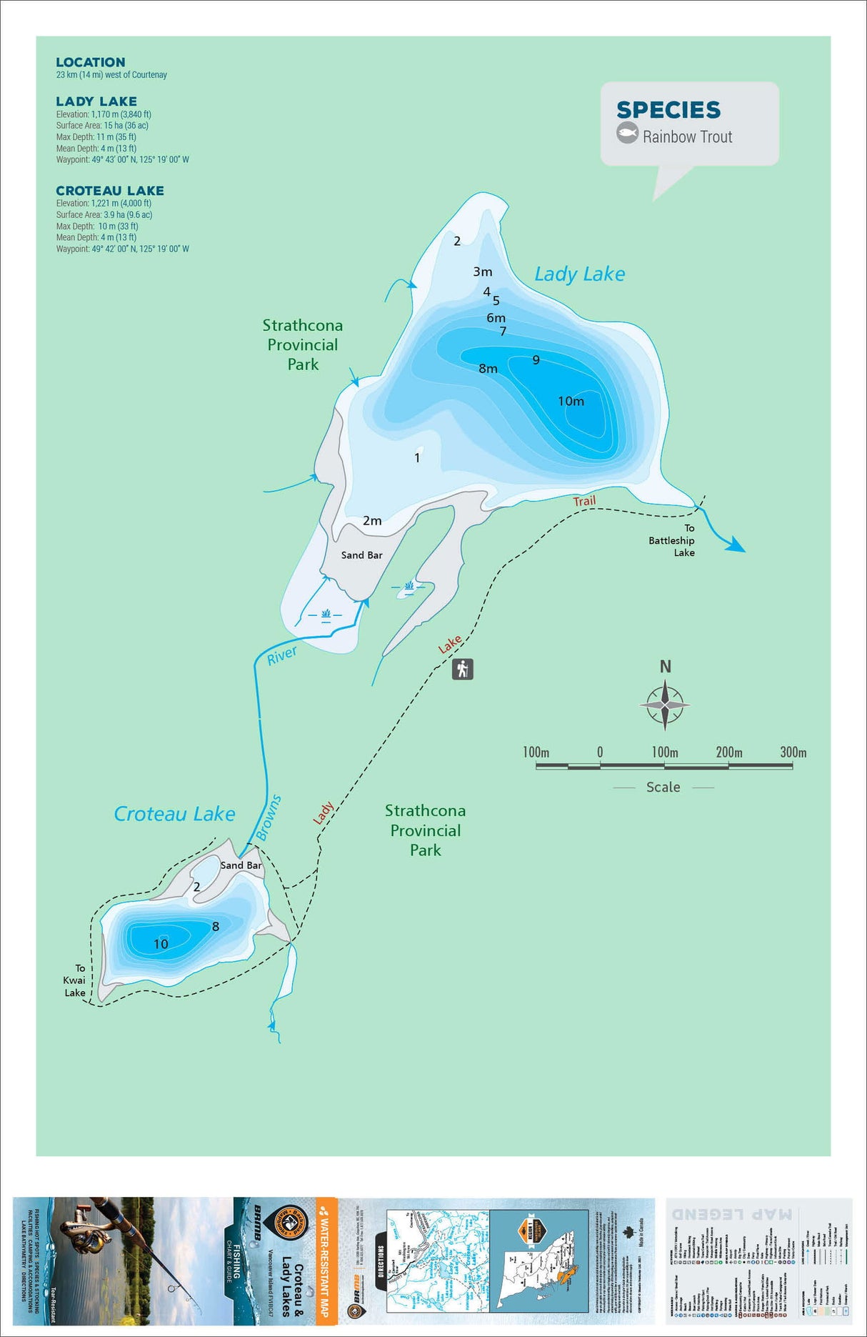 FVIBC47 Croteau & Lady Lakes - Backroad Maps