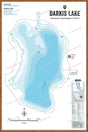 FVIBC49 Darkis Lake - Wall Map - Backroad Maps