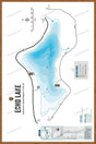 FVIBC56 Echo Lake - Wall Map - Backroad Maps