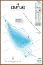 FVIBC60 Esary Lake - Wall Map - Backroad Maps