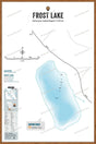 FVIBC66 Frost Lake - Wall Map - Backroad Maps