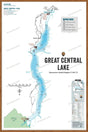 FVIBC73 Great Central Lake - Wall Map - Backroad Maps